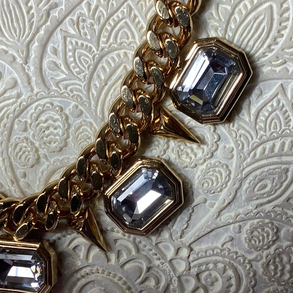 Juicy Couture Gold and Silver Necklace with Crystal Accents - Picture 2 of 4